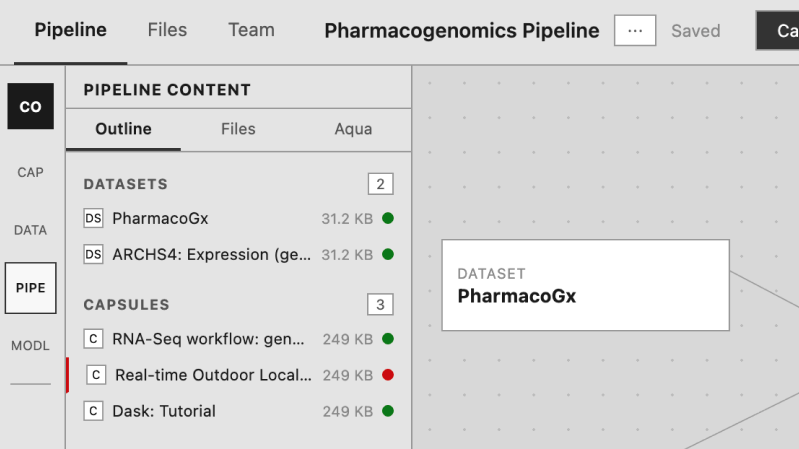 Pipeline Builder wireframe exploration 1